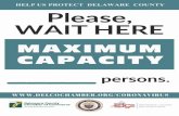HELP US PROTECT DELAWARE COUNTY Please, WAIT HERE · Delaware County Chamber of Commerce Driving Business Forward. ge ettae r,::>I delaware cqunty i.rl' pennsylvania. Created Date: