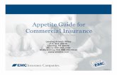 Appetite Guide Cover - EMC Insurance Companies...Appetite Guide for Commercial Insurance Lansing Branch Office P.O. Box 30546 Lansing, MI 48909 Phone 800.292.1320 Underwriting FAX