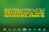 TOUCH FOOTBALL AUSTRALIA – COVID-19 …...2 Touch ootall Autralia S 11 N C, D ACT P 1 1 W ouchfoo E ABN 9 INTRODUCTION This document serves as a roadmap for Touch Football Australia’s