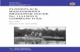 FLOODPLAIN MANAGEMENT RESOURCE GUIDE for ILLINOIS … · ter management and flood prevention to farmers, community officials, and land developers. While mostly a general information