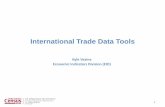 International Trade Data Tools - International Trade Background â€¢International Trade in Goods and