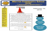 Warren Community School16:18.pdf · Warren Community School 117 Eastern Road Warren, Maine 207-273-2001 Deborah Howard, Principal Justin Kangas, Assistant Principal Susan Overlock