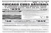 Take me out to the ball game… CHICAGO CUBS BASEBALL THE CHICAGO CUBS … · 2020-02-27 · THE CHICAGO CUBS BASEBALL AT WRIGLEY FIELD TOUR INCLUDES: Game Tickets Included! See your