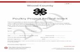 Poultry Project Record Insert - wood.osu.edu€¦ · Poultry Project Record Insert *For 4-H members in their second or more years in a project. *Your original project book and this
