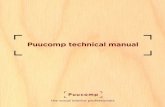 Puucomp technical manual · och akustikfilten har en dämpande effekt på ljud och Perf. Typ 105 (slits Ø 8 mm, slitsad area 24 %) Perf. Typ 105 (slits Ø 6 mm, slitsad area 18 %)