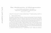 The Mathematics of Phylogenomics arXiv:math/0409132v2 ... · methods for validating and discovering genes, there is still no known high throughput technology for accurately identifying