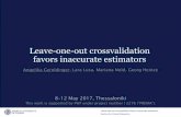 Leave-one-out crossvalidationprema.mf.uni-lj.si/files/CindexLOO_EMRIBS_b69.pdf · Leave-one-out crossvalidation favors inaccurate estimators Section for Clinical Biometrics Simulation