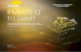Investing to Save - Department of the Treasury · Investing to Save presents a major contribution towards that vision. It shows how we can, with the right targeted investments, improve