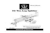 22 Ton Spfitter - Sears Parts Directc.searspartsdirect.com/mmh/lis_pdf/OWNM/1102067L.pdfI MACHINE COMPONENT DEFINITIONS 1 1.) 2" Coupler. Attaches the log splitter to your vehicle,