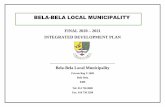 2020-21 IDP..pdf · BELA BELA LOCAL MUNICIPALITY FINAL 2020/21 – 2022/23 IDP/BUDGET REVIEW 1 | P a g e Table of Contents LIST OF ACRONYMS