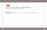 SAIS CHINA STUDIES · glut thesis,2 Zhou Xiaochuan argues that basing the international financial system on a national currency – the U.S. dollar – exacerbated global imbalances,