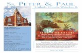 S. PETER & PAUL€¦ · annual renewal, formation, workshops, etc. for our ministers. This renewal/formation is for all Liturgical Ministers (Hospitality, Lectors, Ushers, Cantors,