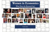 What Does the Research Say? - macromom blogmacromomblog.com/wp-content/uploads/2019/09/women... · What Can UWE Do for Economics?” by Tatyana Avilova and Claudia Goldin (2018),
