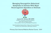 Managing Noncognitive Behavioral Symptoms in Patients With ...primarycareinternalmedicine2018.com/uploads/1/2/2/... · Managing Noncognitive Behavioral Symptoms in Patients With Major
