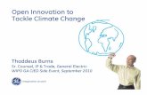 Open Innovation to Tackle Climate Change · ecomagination Ecomagination is our business strategy to help meet customers' demand for products that improve their bottom line and reduce