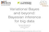Variational Bayes and beyond: Bayesian inference for big datapeople.csail.mit.edu/tbroderick/files/broderick... · and beyond: Bayesian inference for big data ITT Career Development