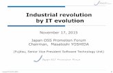 Industrial revolution by IT evolutionossforum.jp/jossfiles/1-1 Chairman of JOPF.pdf2015/11/17  · Many companies entered the OpenStack development for Open Innovation. (Platinum=8,Gold=18,Corporate=126