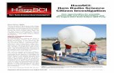 HamSCI: Ham Radio Science Citizen Investigation Month in QST/August2016/HamSCI.pdf · Reverse Beacon Network data to extract maximum usable frequency maps and details about the ...