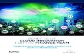 BENEFITS OF CLOUD INNOVATION FOR THE FINANCE TEAM...Robust cloud-based ERP solutions for finance and HR, provide the operational efficiency, agility, and collaborative requirements