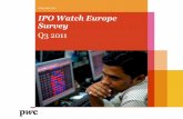 IPO Watch Europe SurveyQ3 2011 IPO Watch Europe Survey 2 PwC - 2,000 4,000 6,000 8,000 10,000 12,000 14,000 16,000 - 20 40 60 80 100 120 140 160 Q3 2010 Q4 2010 Q1 2011 Q2 2011 Q3