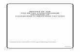 REPORT OF THE FDA RETAIL FOOD PROGRAM DATABASE OF ... · establishments, restaurants, and retail food stores by October 1, 2010. In order to measure progress against the FDA retail