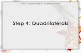 Step 4: Quadrilateralslearning.headlandscofeschool.co.uk/docs/Y4/2906/Maths.pdf · quadrilaterals and triangles based on their properties and sizes Differentiation: Developing Questions