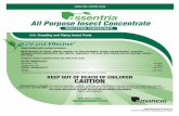 All Purpose Insect Concentrate TO CONTROL SPIDERS, FLYING ... · Quick Control with residual protection Multi-purpose: for indoor, outdoor, fogging, turf and ornamental, nursery and