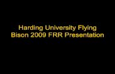 Harding University Flying Bison 2009 CDR Presentation · • Civil Air Patrol Cadet Program • Newspaper Articles • Local Radio Interviews. Acknowledgement • Departments of Chemistry,
