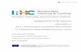 Updated RHCUpdated RHC- ---ETIP websiteETIP website · The RHC-ETIP is a well-known entity as well as its logo (pictogram and name). For this reason we have decide to keep the same