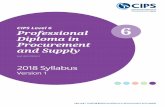 CIPS Level 6 Professional 6 Diploma in Procurement and Supply · be upgraded to MCIPS, or with an up to date CIPS Ethical Procurement and Supply certificate you will be eligible to