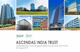 ASCENDAS INDIA TRUST · Total property income ₹2,523m S$49.2m ₹2,254m S$44.9m 12% 10% Net property income ₹1,935m S$37.8m ₹1,684m S$33.6m 15% 13% Income available for distribution