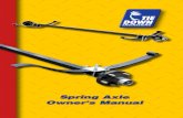 Spring Axle Owner’s ManualTr 510 2015 510 2015 2 Slipper Spring “Flat End” Spring Eye with Bushing Front Hanger Shackle Bolt with Locknut Rebound Clips Locknuts Center Bolt Rear