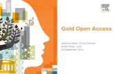 Gold Open Accessbibliotecas.uaslp.mx/archivos/mesa-revistas-gold-Gemma... · 2014-10-20 · Open Access | 2 100 Open access journals 1600+ Offer gold open access options 3• Creative