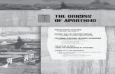 THE ORIGINS OF APARTHEID OF APARTHEID UNDERSTANDING APARTHEID â€¢ Apartheid â€“ why study it? MEMORY