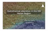 Hydrothermalalteration in the NW Hellas Region · 2012-02-29 · Hellas Formed in Early Noachian by impact of ~250 km object ( e.g., Leonard and Tanaka, 2001) Subsequent modification