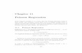 Chapter 11 Poisson Regressionlagrange.math.siu.edu/Olive/rch11.pdf · Chapter 11 Poisson Regression If the response variable Y is a count, then the Poisson regression model is often