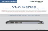 VLX Series - auroramultimedia-quickfix1.netdna-ssl.com · Network Switch Recommendations & Configuration . IMPORTANT: This following is presented as informational examples. Switch