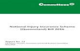 National Injury Insurance Scheme (Queensland) Bill 2016€¦ · NIIS agency liability to contribute toward damages 16 Contributory negligence 17 Risk that lump sum damages would be