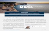DEQ News April 2018 - Michigan€¦ · Attorney General concluded that the proposed activity, with conditions, satisies the requirements of Section 17 and all referenced statutes