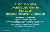 ELEC 2200-002 Digital Logic Circuits Fall 2015 Boolean Algebra …eng.auburn.edu/.../LECTURES/lec3_BooleanAlgebra.pdf · 2015-09-12 · Each postulate of Boolean algebra contains