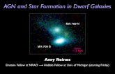 AGN and Star Formation in Dwarf Galaxiesiwamuro/LECTURE/AGN/Reines.pdfDwarf galaxies can also host massive black holes! NGC 4395 Pox 52 Henize 2-10 Mrk 709 (and a large fraction of