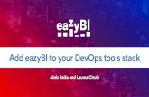 Add eazyBI to your DevOps tools stack · Add eazyBI to your DevOps tools stack Jānis Baiža and Lauma Cīrule. Jānis Baiža Lauma Cīrule. Community Days April 12, 2019 why talk