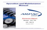 Operation and Maintenance Manualbidonequipment.info/s/Arpac Machine No 8873... · ARPAC GROUP • 9511 West River Street, Schiller Park, IL 60176 PHONE: (847) 678-3668 • FAX (847)