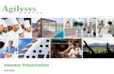 Investor Presentation - Agilysys...This presentation and all publicly available documents, including the documents incorporated herein and therein by reference, contain, and our officers