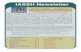 Newsletter for Dec 2012 - iassh.orgiassh.org/vol_5,No_3.pdf · Dr.Rajammal P. Devdas award ----- 17th Nov. at Tiru-pati Atul Jaiswal : atuljais111@gmail.com) Has been se-lected for