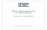 Risk Management Certificationicm.org.pk/downloads/Syllabus/RM.pdf · This exam is by and large mandated for the people working at Risk Management Companies. SYLLABUS STRUCTURE The