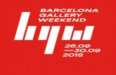 1 BARCELONA GALLERY WEEKEND 26.09 —30 · 2020-06-07 · BENVINGUDA 6 7 El Barcelona Gallery Weekend us dona la benvinguda per celebrar-ne junts la quarta edició, reafirmant la