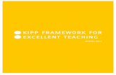 KIPP Framework for Teaching Excellence - TNTP · 2012-03-29 · 3 the four elements of excellent teaching are: Self and Others Excellent teaching requires understanding of oneself,