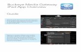 Buckeye Media Gateway iPad App Overview · iPad App Overview Guide Using the guide allows you to view all current and future programming, identical to what is displayed on the Buckeye