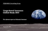 Usage-based Insurance Global Study 2013 - Ptolemus · Introduction to the 2013 study • 770 pages of rigorous analysis of the PAYD / PHYD market based on - 201 interviews in 18 countries
